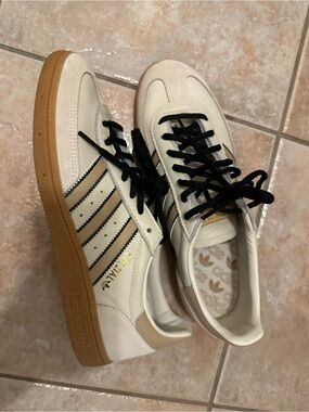 Adidas Spezial Cream & Gum Leather Sneakers for Women
